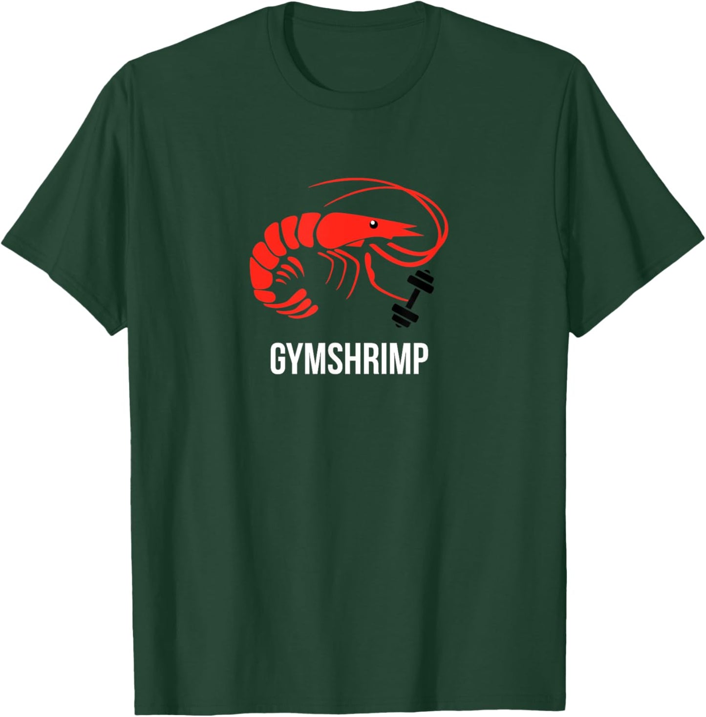 GymShrimp - 'Gymshark parody' funny fitness T-Shirt - T-Shirt | Forest