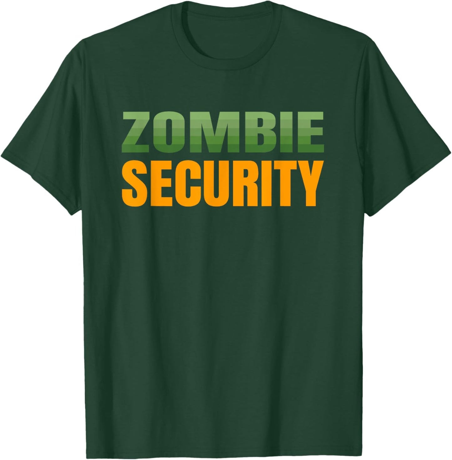 Mom Dad Parents Adult Halloween Costume - Zombie Security T-Shirt - T-Shirt | Forest