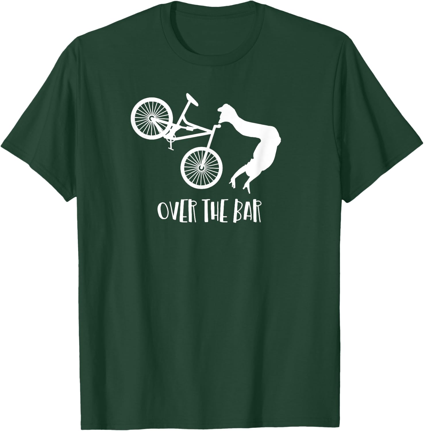 OTB - Over the Bar Funny Mountain Bike Shirt T-Shirt - T-Shirt | Forest