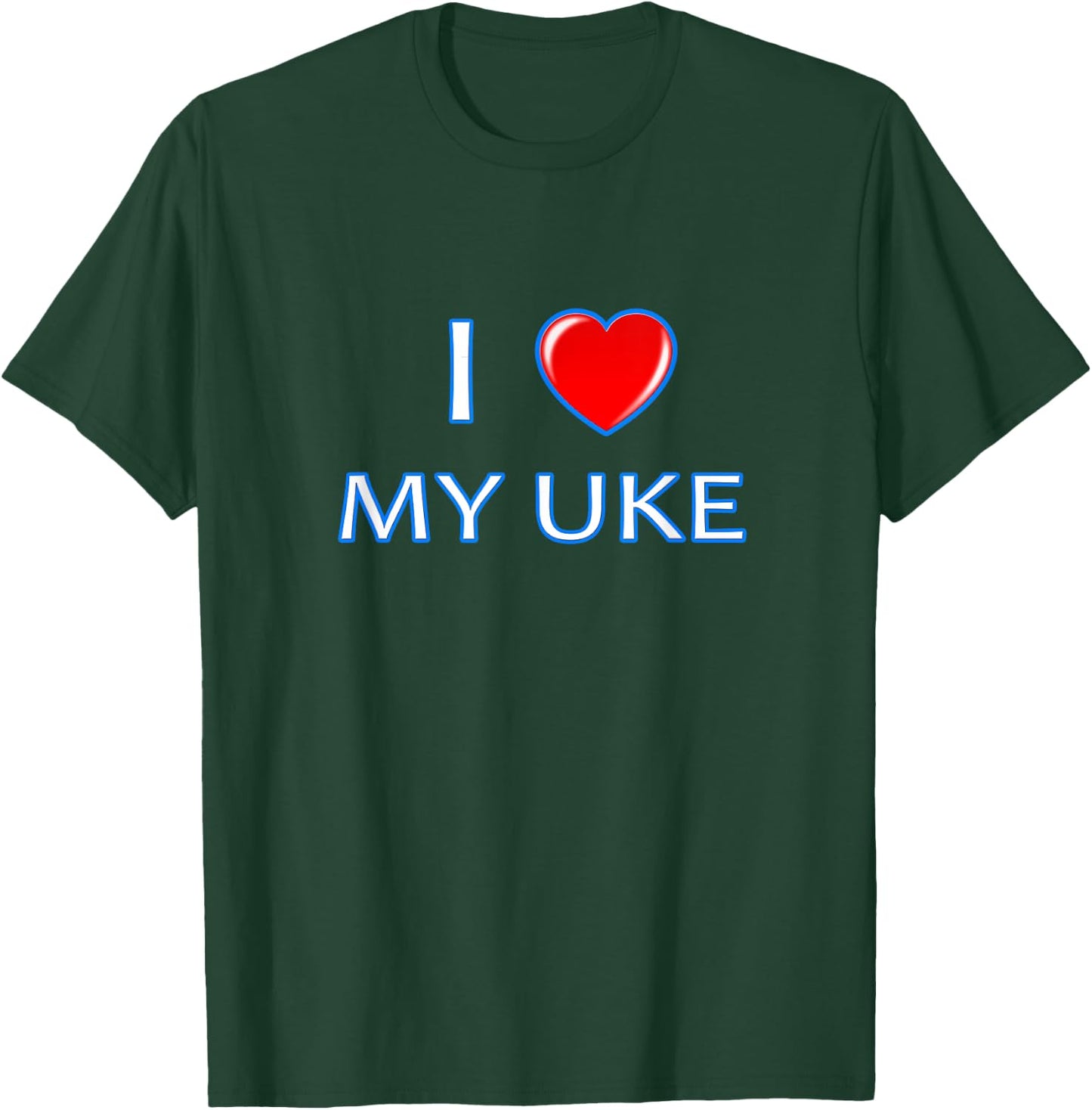 I love my Uke - great for Gay Yaoi Anime lovers T-Shirt - T-Shirt | Forest