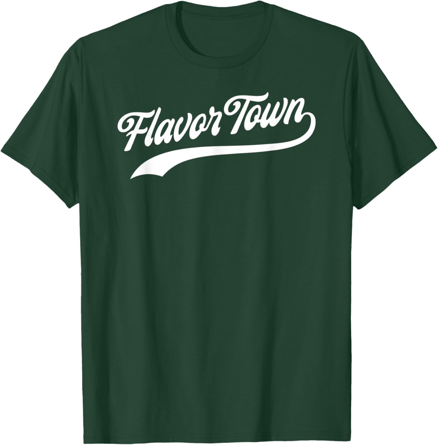 FLAVOR TOWN Classic Baseball Design T-Shirt - T-Shirt | Forest