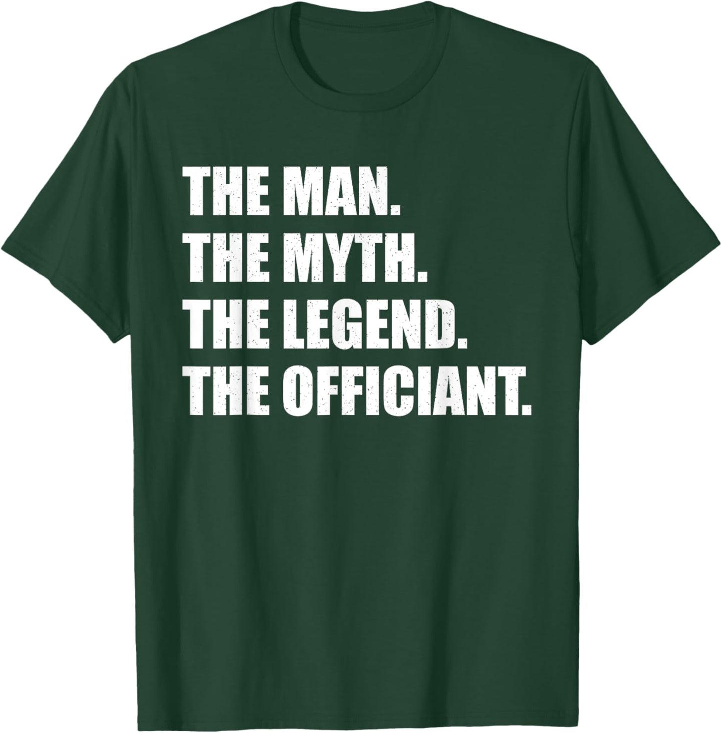 Funny Wedding Officiant Art Dad Ordained Minister T-Shirt - T-Shirt | Forest
