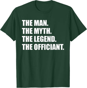 Funny Wedding Officiant Art Dad Ordained Minister T-Shirt - T-Shirt | Forest