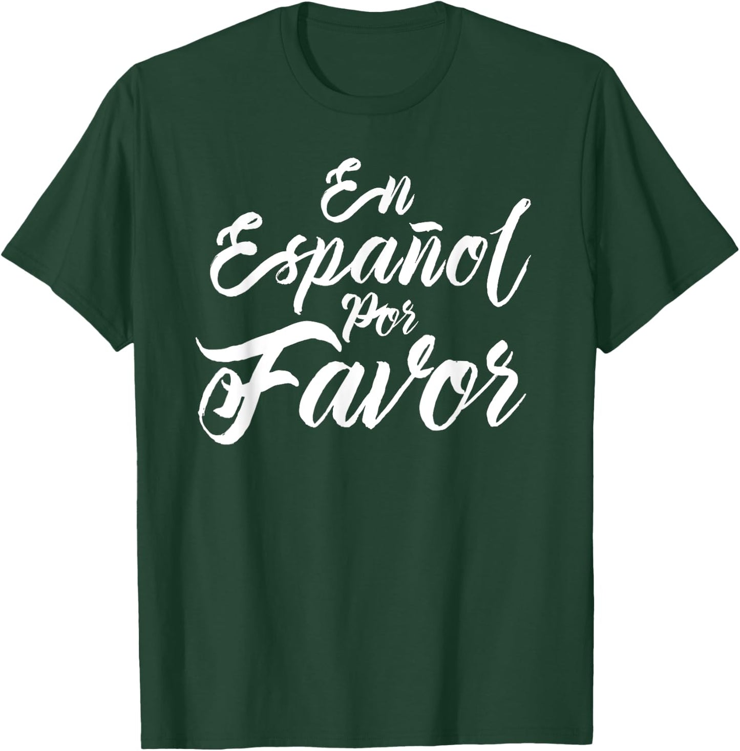 Spanish Teacher Gifts Maestra En Espanol Por Favor Men Women Kids T-Shirt - T-Shirt | Forest