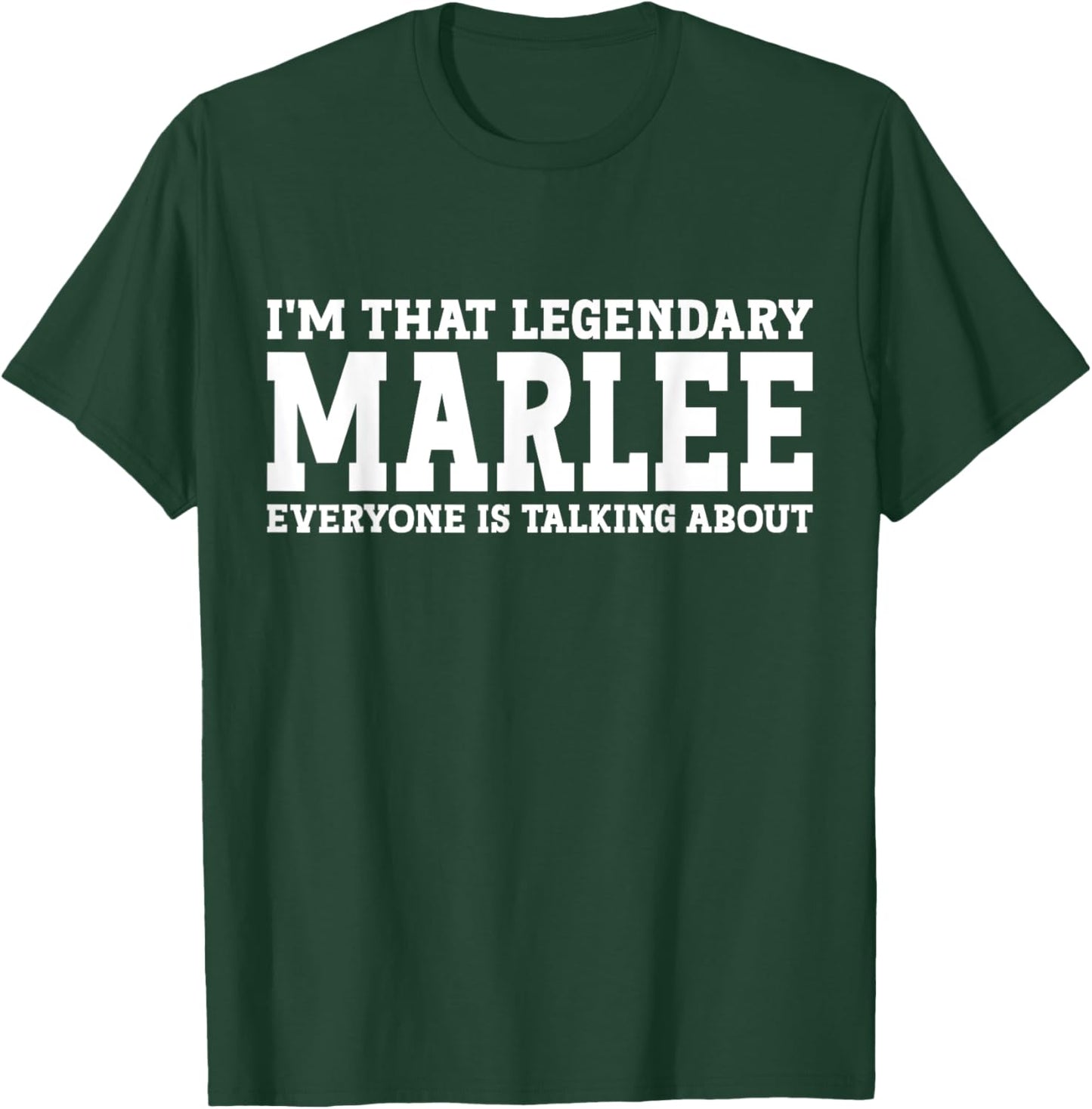 Marlee Personal Name First Name Funny Marlee T-Shirt - T-Shirt | Forest