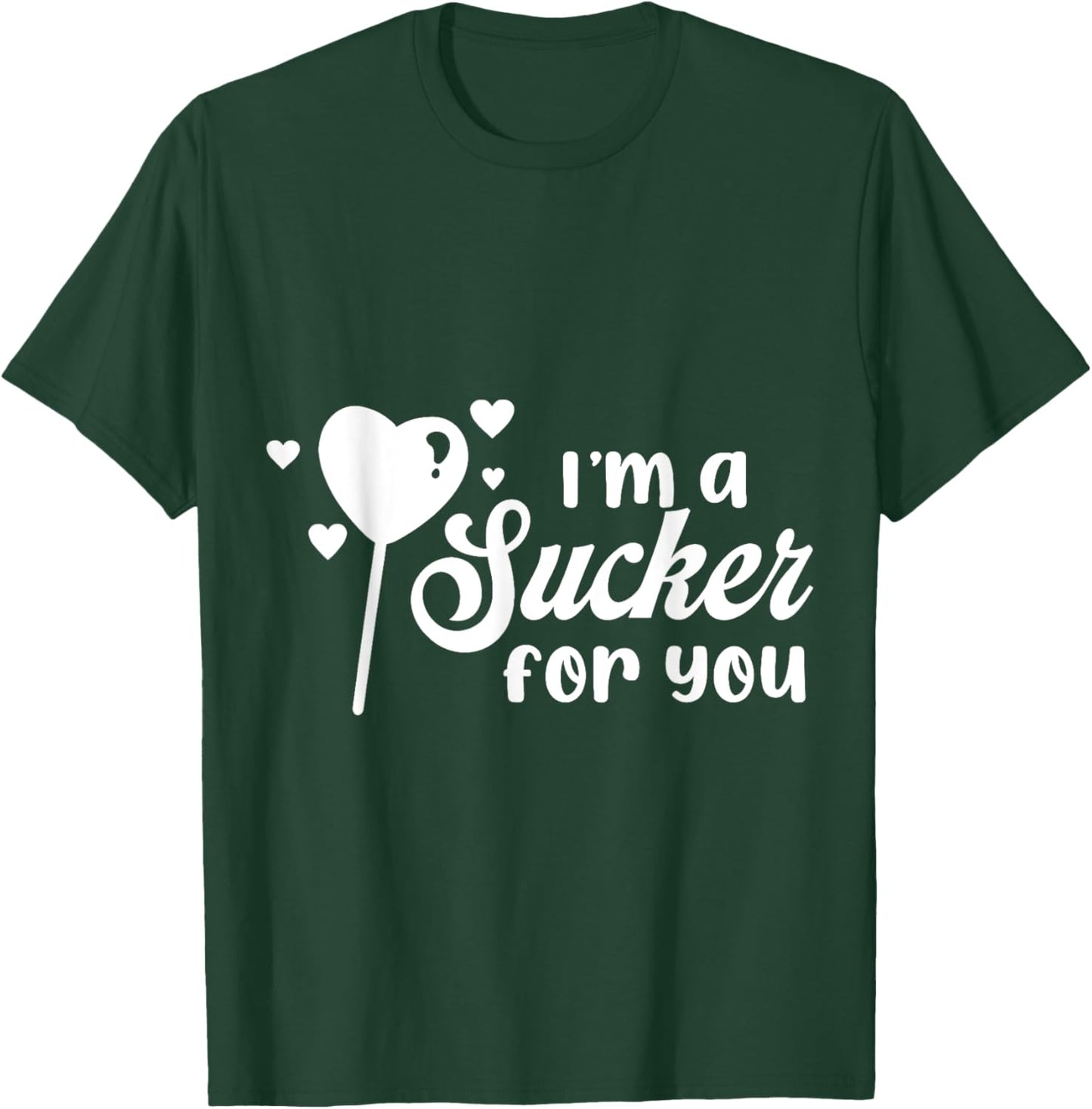 Vintage Candy Heart Love I'm a Sucker For You Valentines Day T-Shirt - T-Shirt | Forest