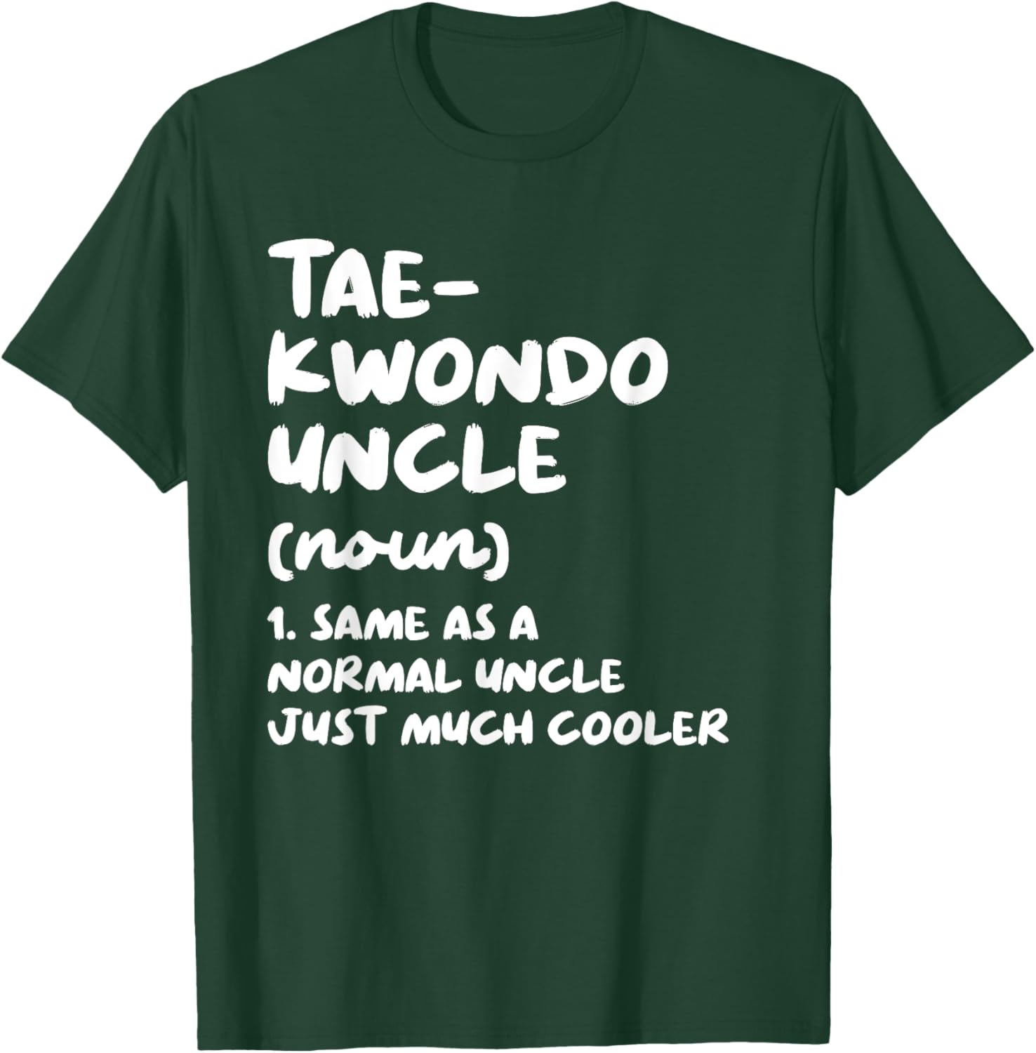 Taekwondo Uncle Definition Funny Sports Martial Arts T-Shirt - T-Shirt | Forest