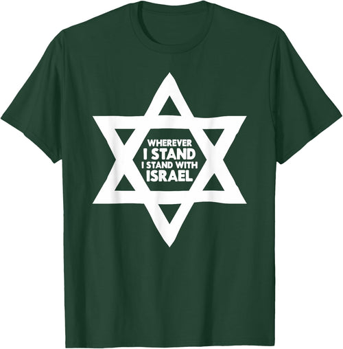 Wherever I Stand I Stand With Israel Jewish Non-Distressed