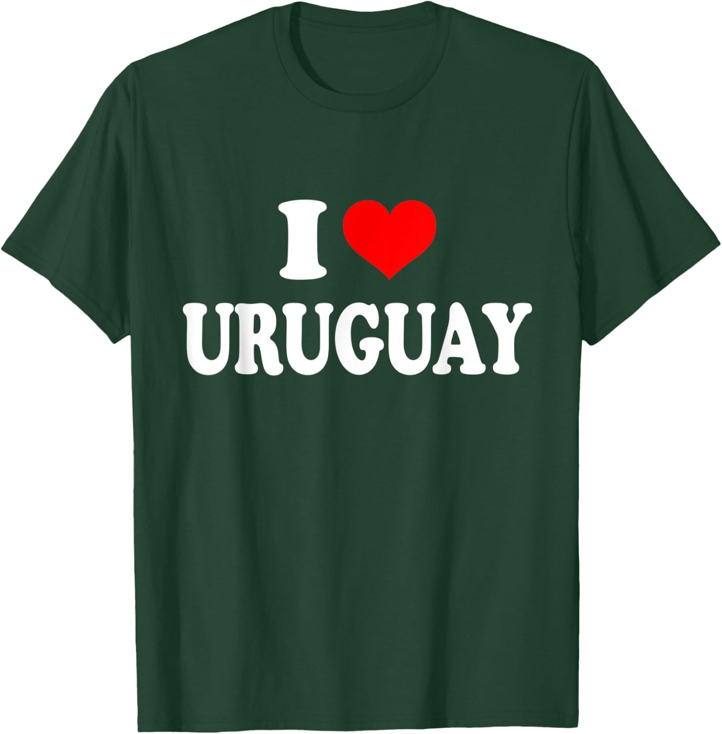 I Love Uruguay T-Shirt - T-Shirt | Forest