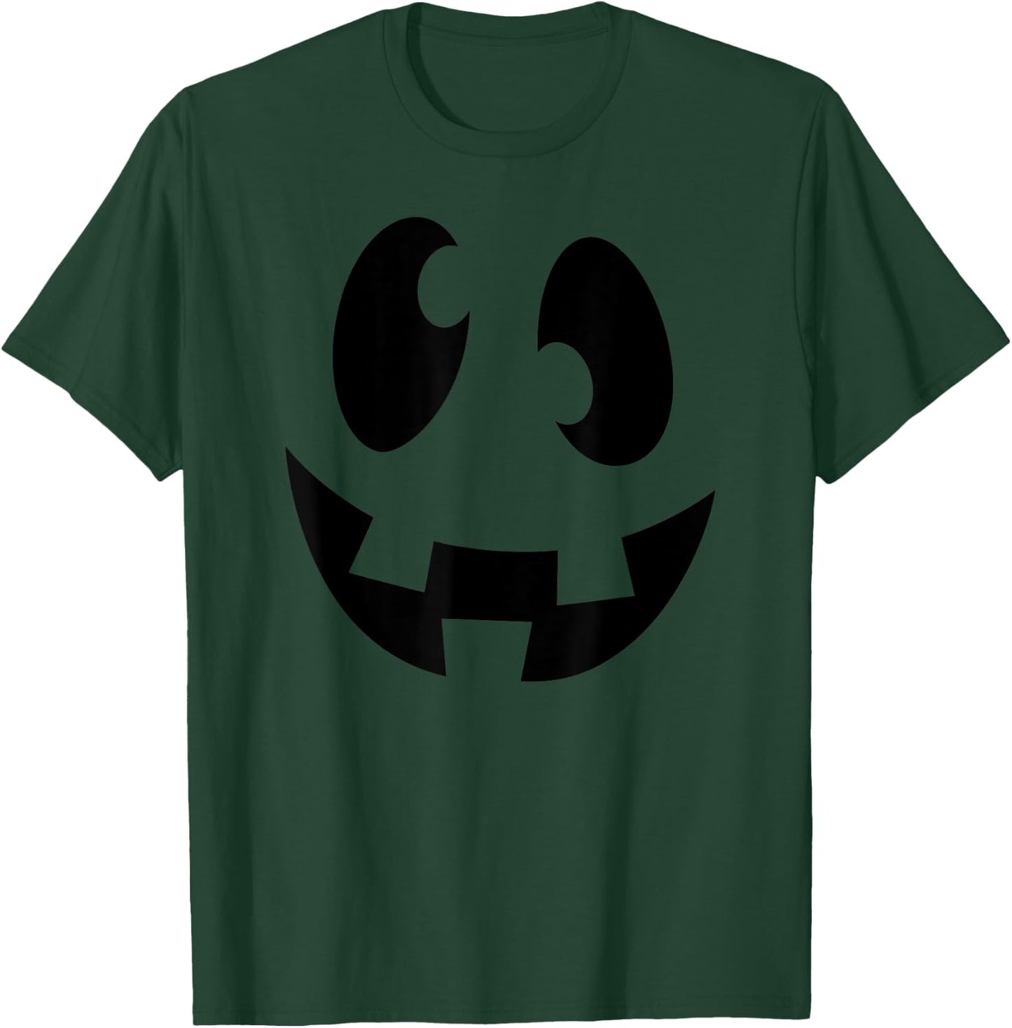 Happy, Goofy, Smiling Ghost Face Jack O Lantern T-Shirt - T-Shirt | Forest