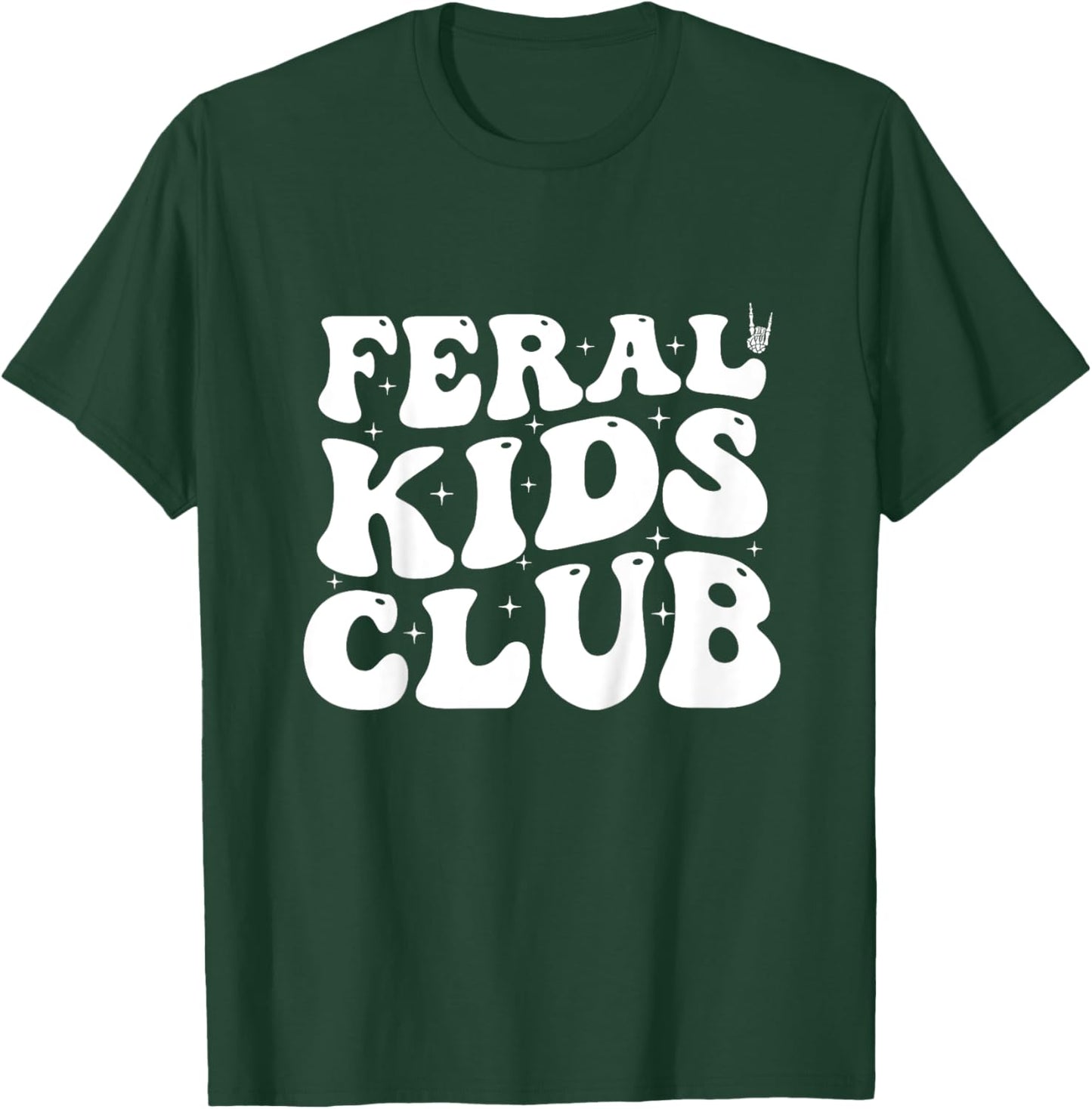 Kids Funny Feral Kids Club T-Shirt - T-Shirt | Forest