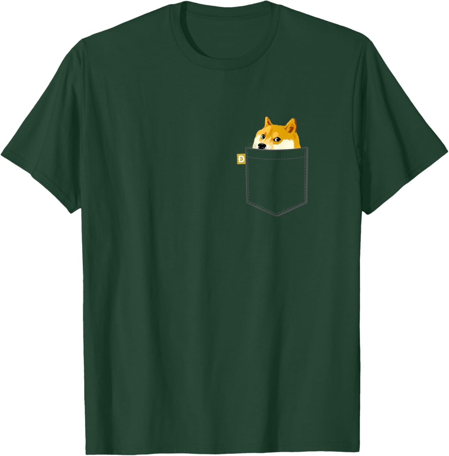 Funny Shiba Inu Graphic Dogecoin Dog Meme Vintage Men Women Kids T-Shirt - T-Shirt | Forest