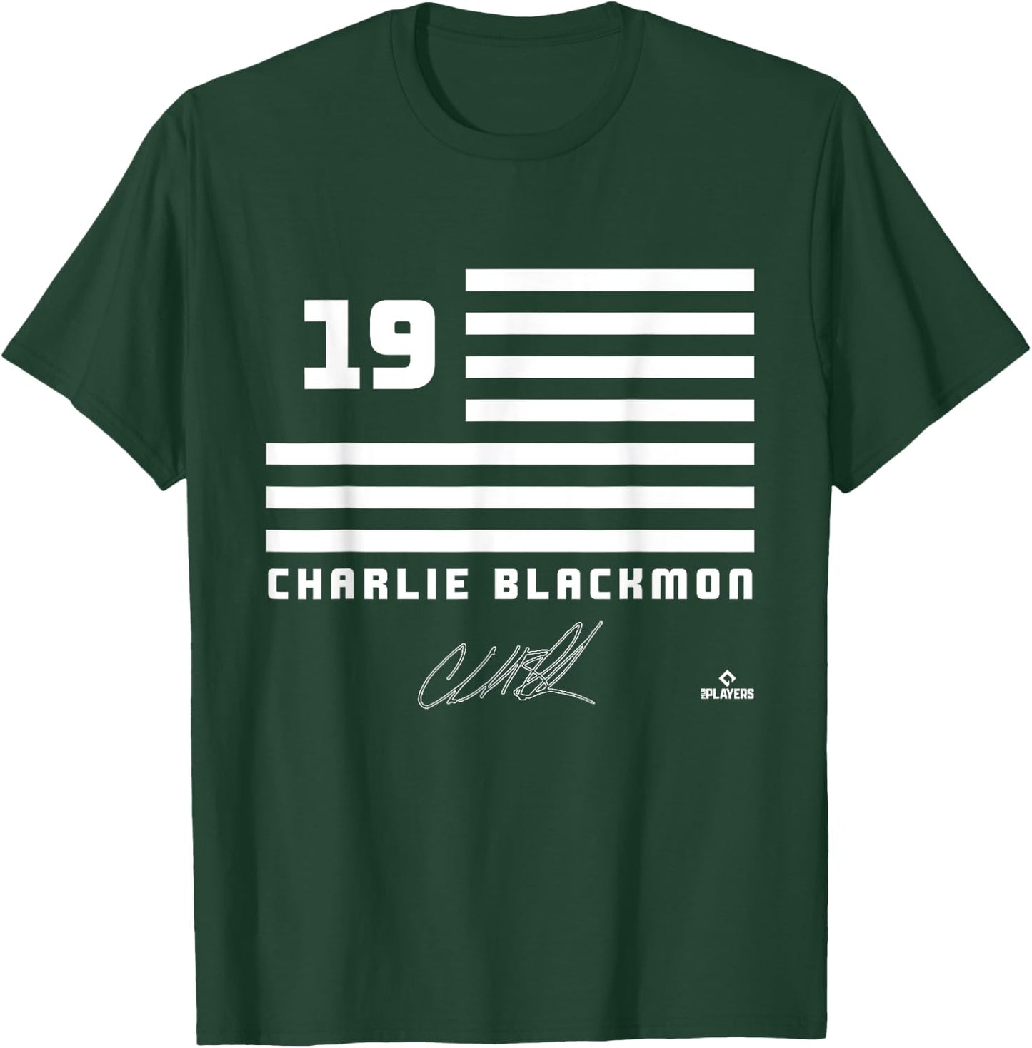 Charlie Blackmon Flag Name T-Shirt - T-Shirt | Forest