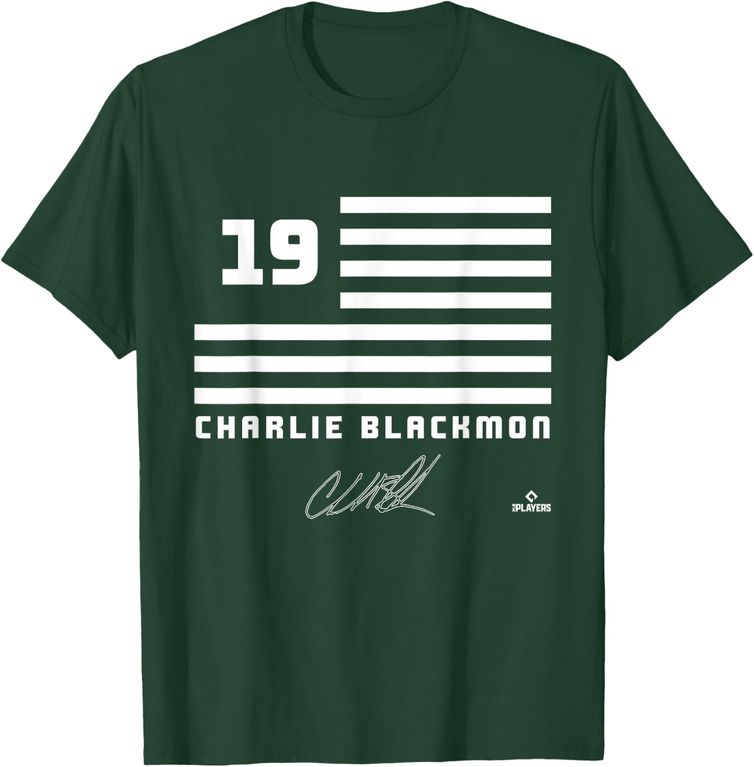 Charlie Blackmon Flag Name T-Shirt - T-Shirt | Forest
