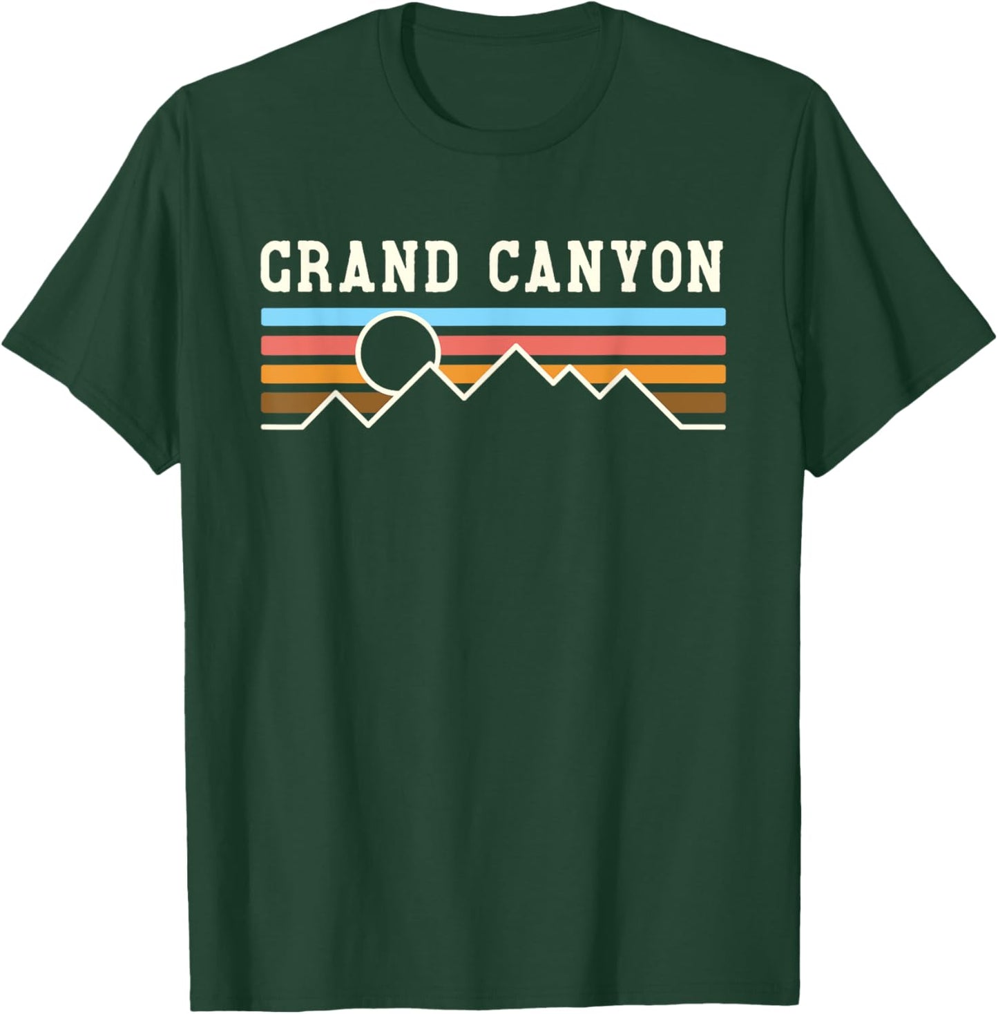 Grand Canyon National Park Retro camping hiking T-Shirt - T-Shirt | Forest