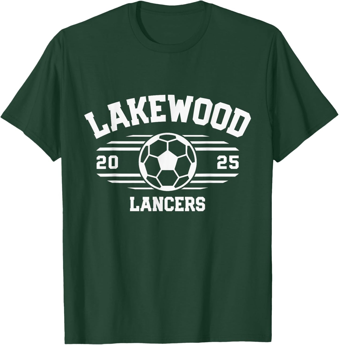 Lakewood Lancers Soccer Ball 2025 T-Shirt - T-Shirt | Forest
