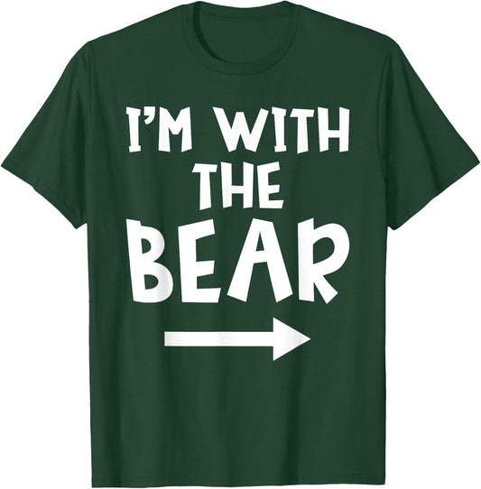 I'm With The Bear Funny Matching Couple Halloween Costume T-Shirt - T-Shirt | Forest