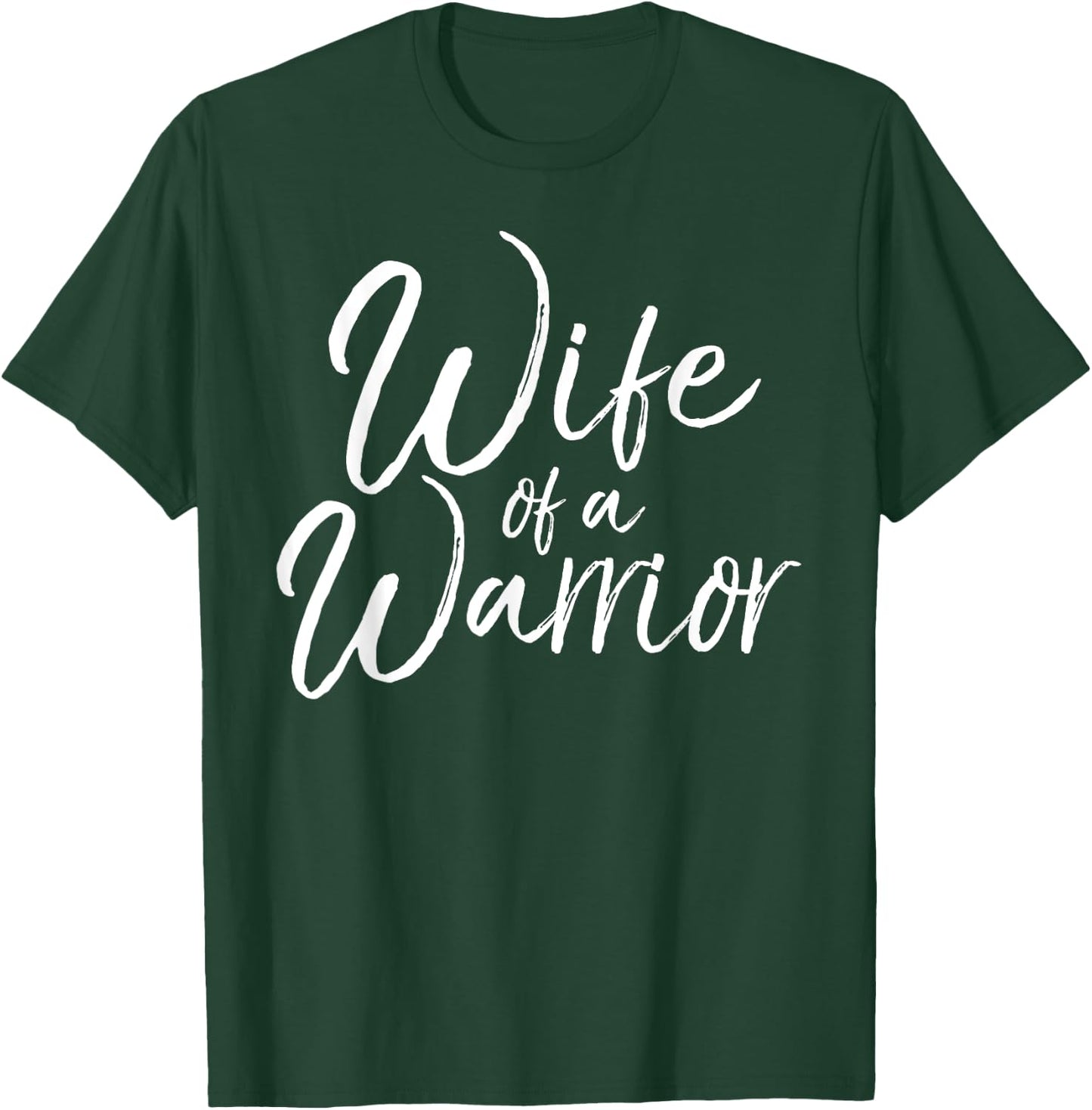 Husband Cancer Support Gift Cute Wife of a Warrior T-Shirt - T-Shirt | Forest