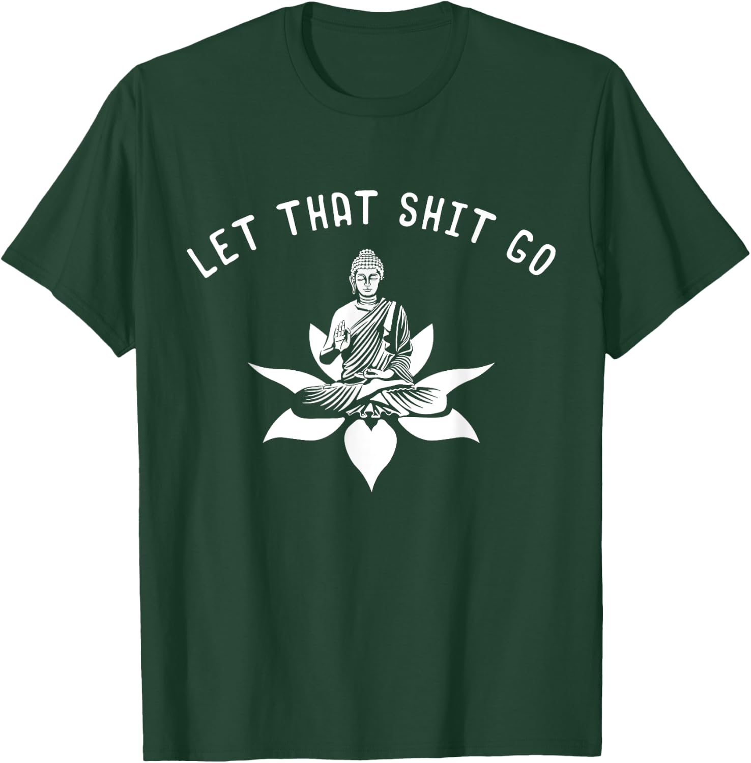 Buddhist Gift Lotus Flower Meditation Spiritual T-Shirt - T-Shirt | Forest
