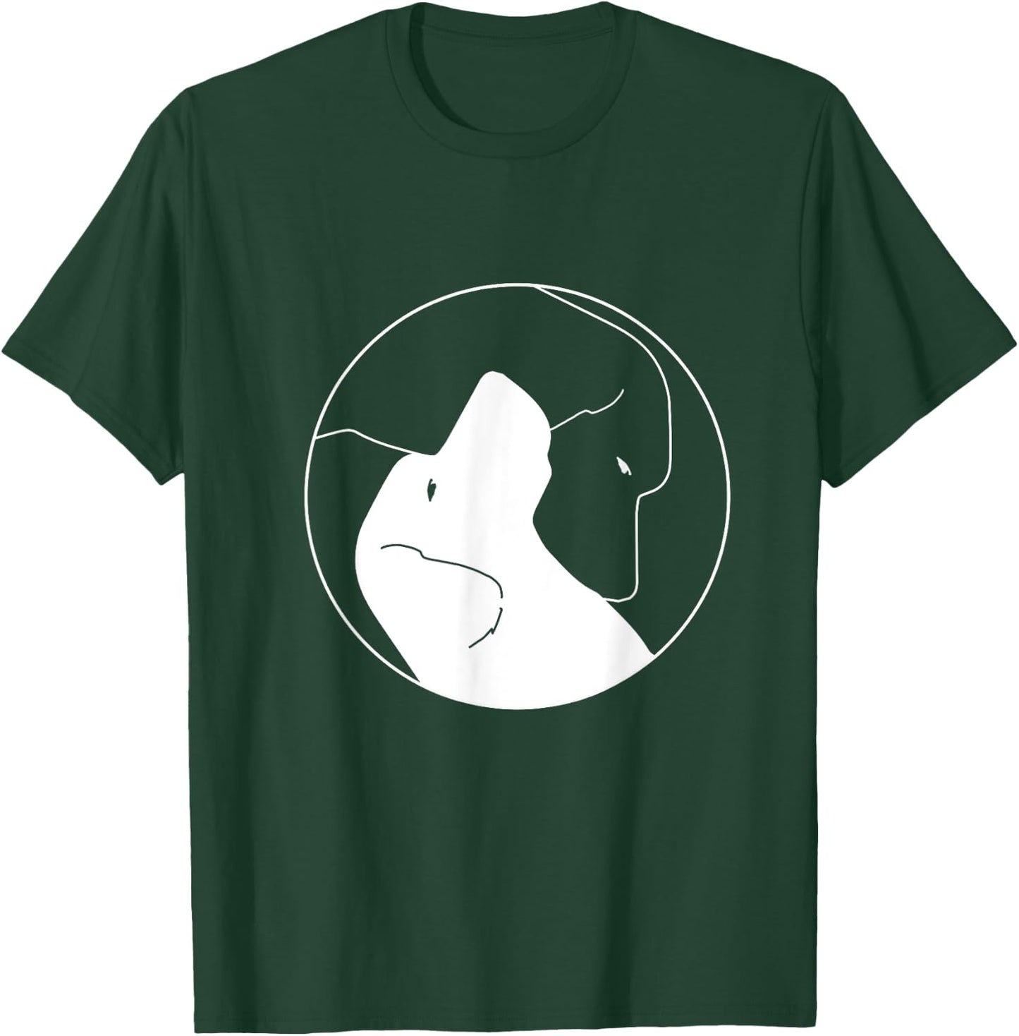 Labrador Yin Yang Dog Lover Labrador Graphic T-Shirt - T-Shirt | Forest