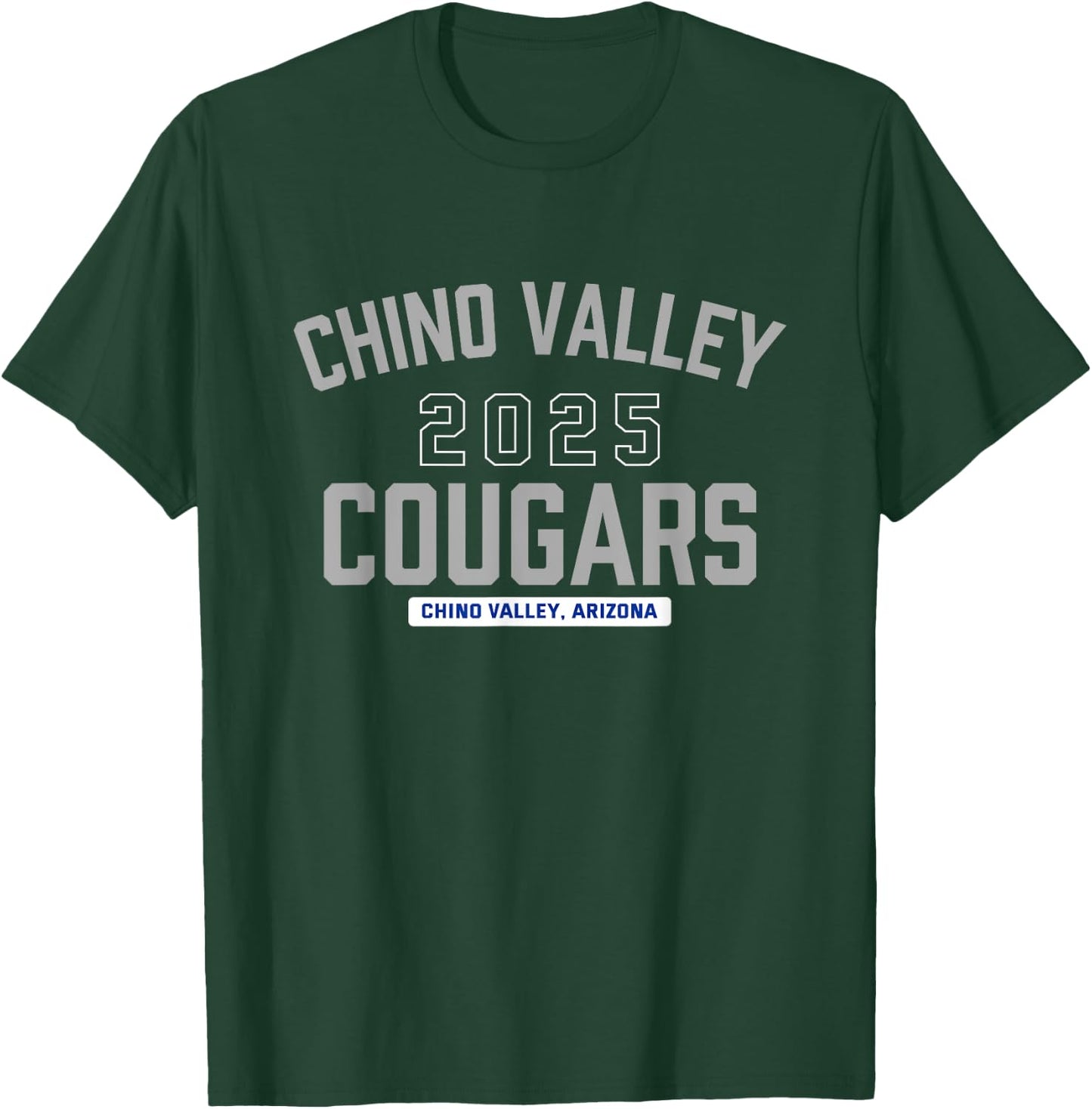 Chino Valley Cougars Chino Valley, Arizona 2025 T-Shirt - T-Shirt | Forest