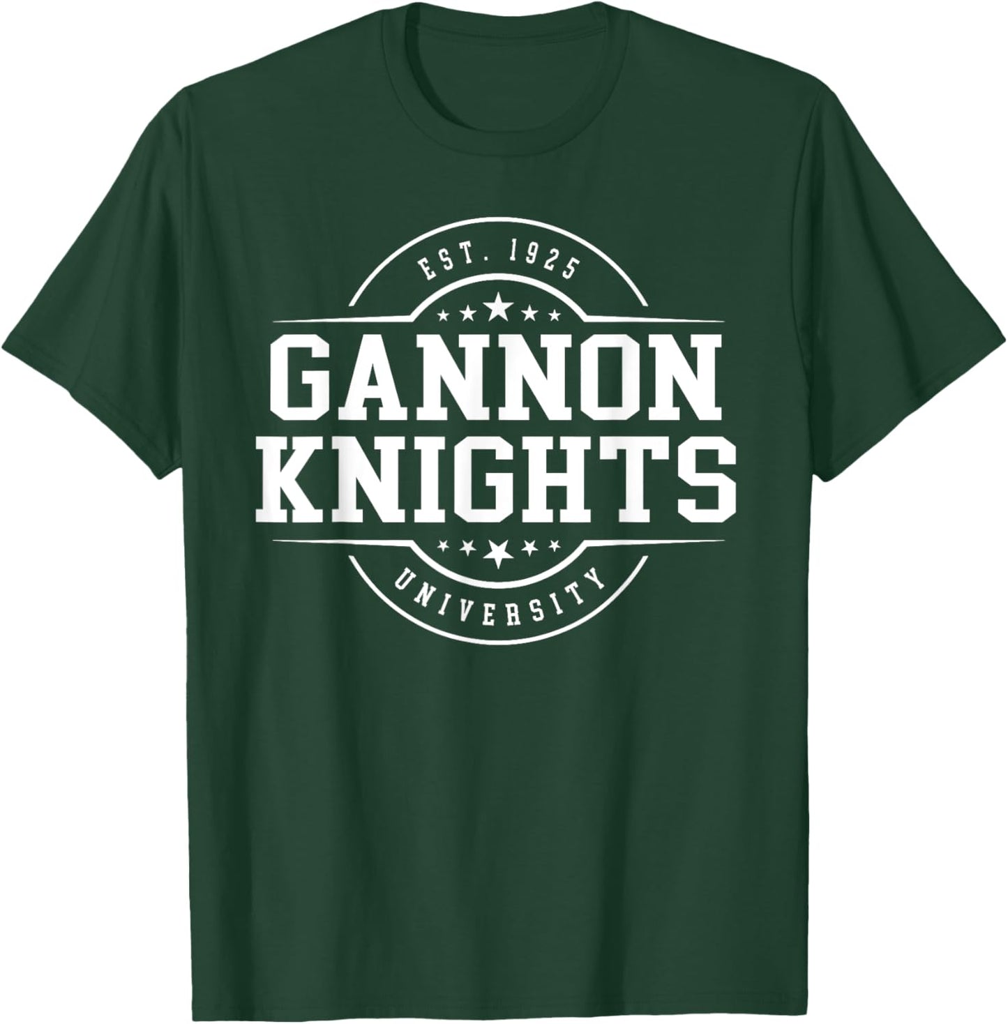 Gannon University Knights Arch Vintage Classic Design Gifts T-Shirt - T-Shirt | Forest