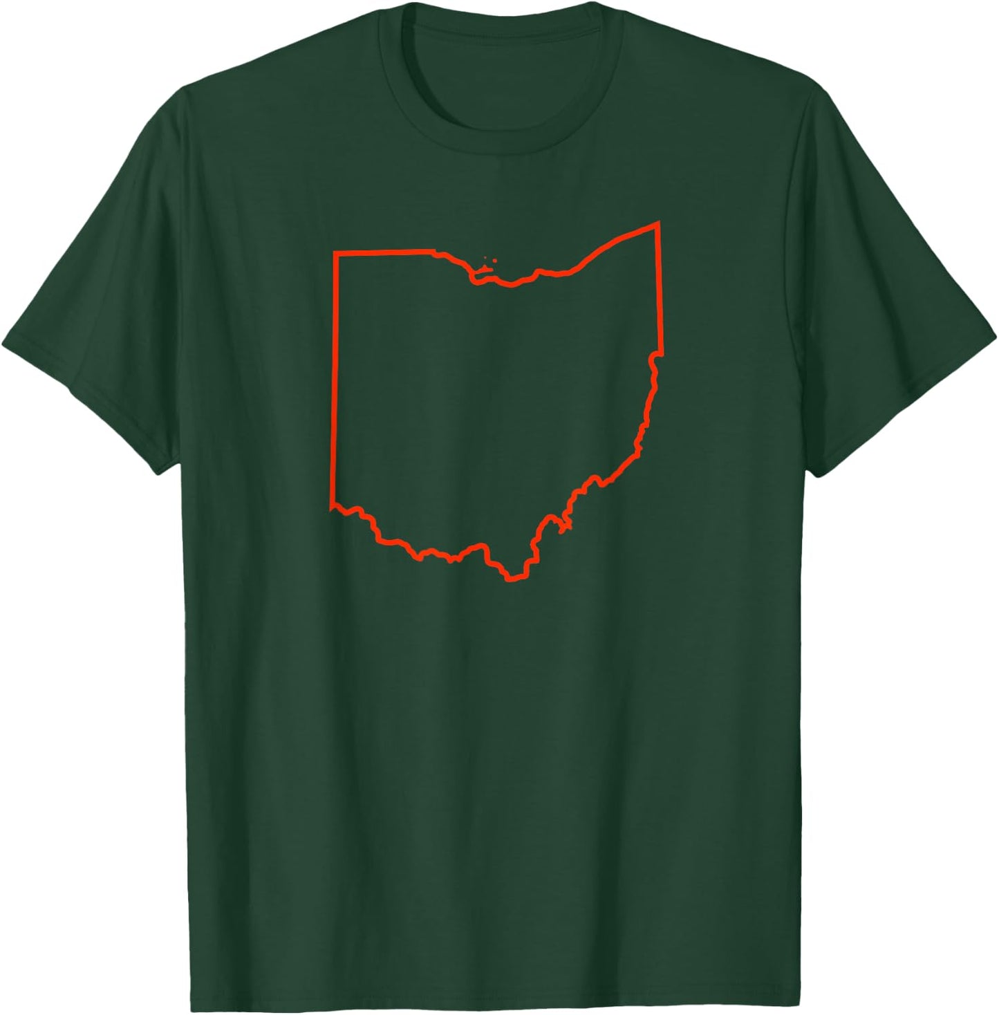 Ohio red outline T-Shirt - T-Shirt | Forest