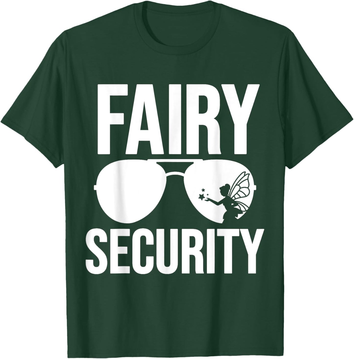 Fairy Security Birthday Family Halloween Costume Dad Mom T-Shirt - T-Shirt | Forest
