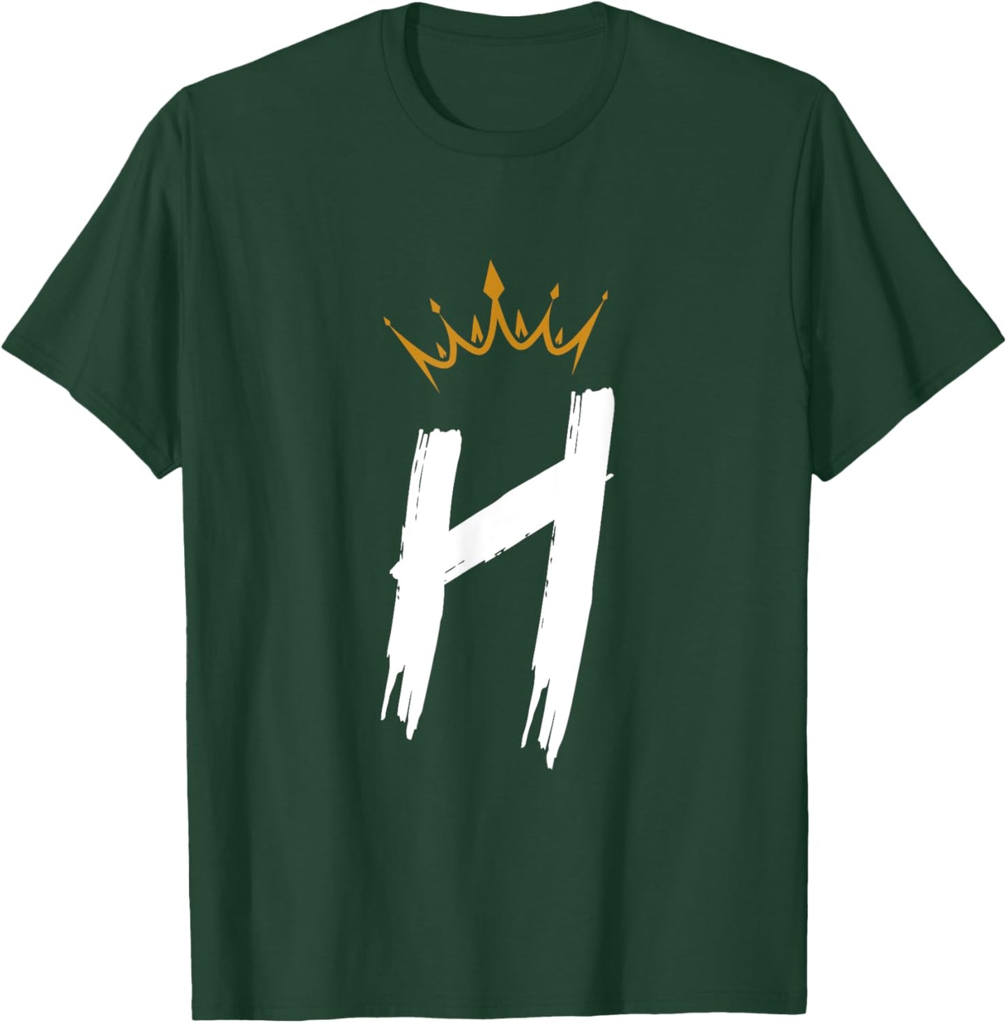 Queen King Letter H - Favorite Letter With Crown Alphabet T-Shirt - T-Shirt | Forest