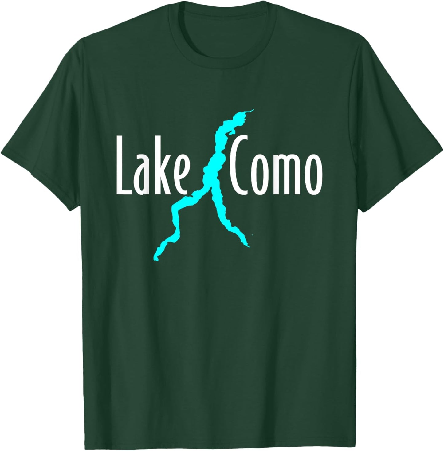 Minimalist Lake Como - Italy T-Shirt - T-Shirt | Forest