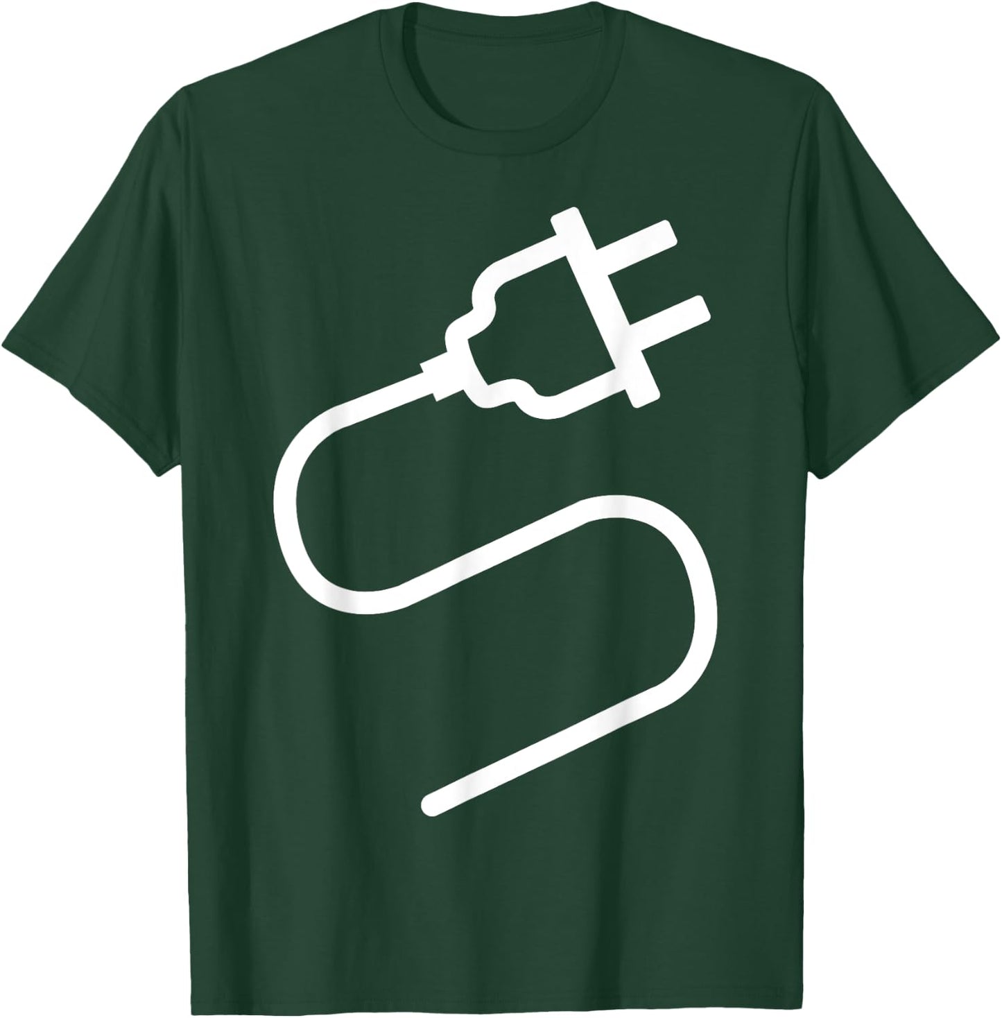 Couple Plug Socket Matching Costume Funny Halloween Gifts T-Shirt - T-Shirt | Forest