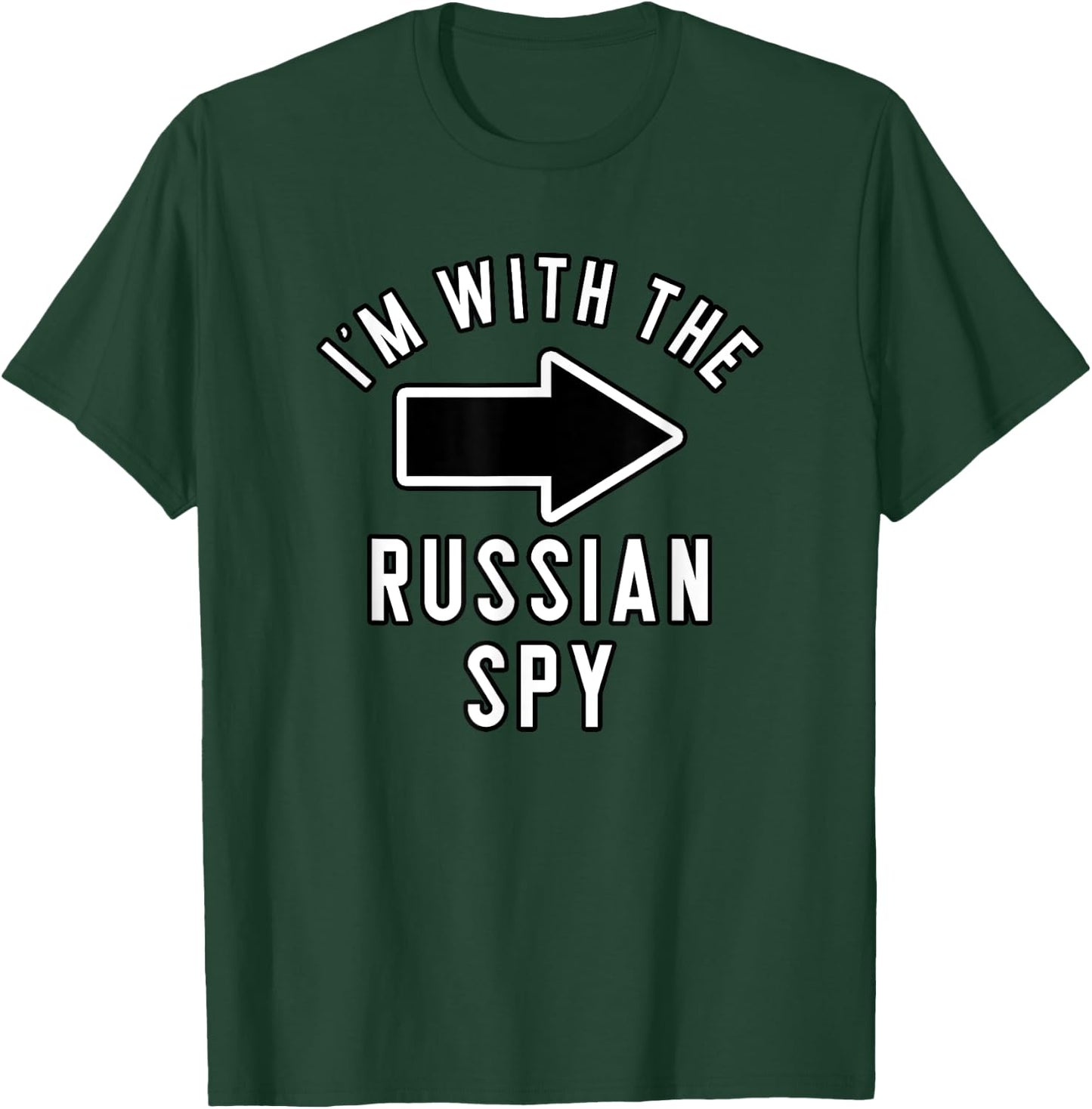Couples Halloween Costume Shirts I'm With The Russian Spy T-Shirt - T-Shirt | Forest