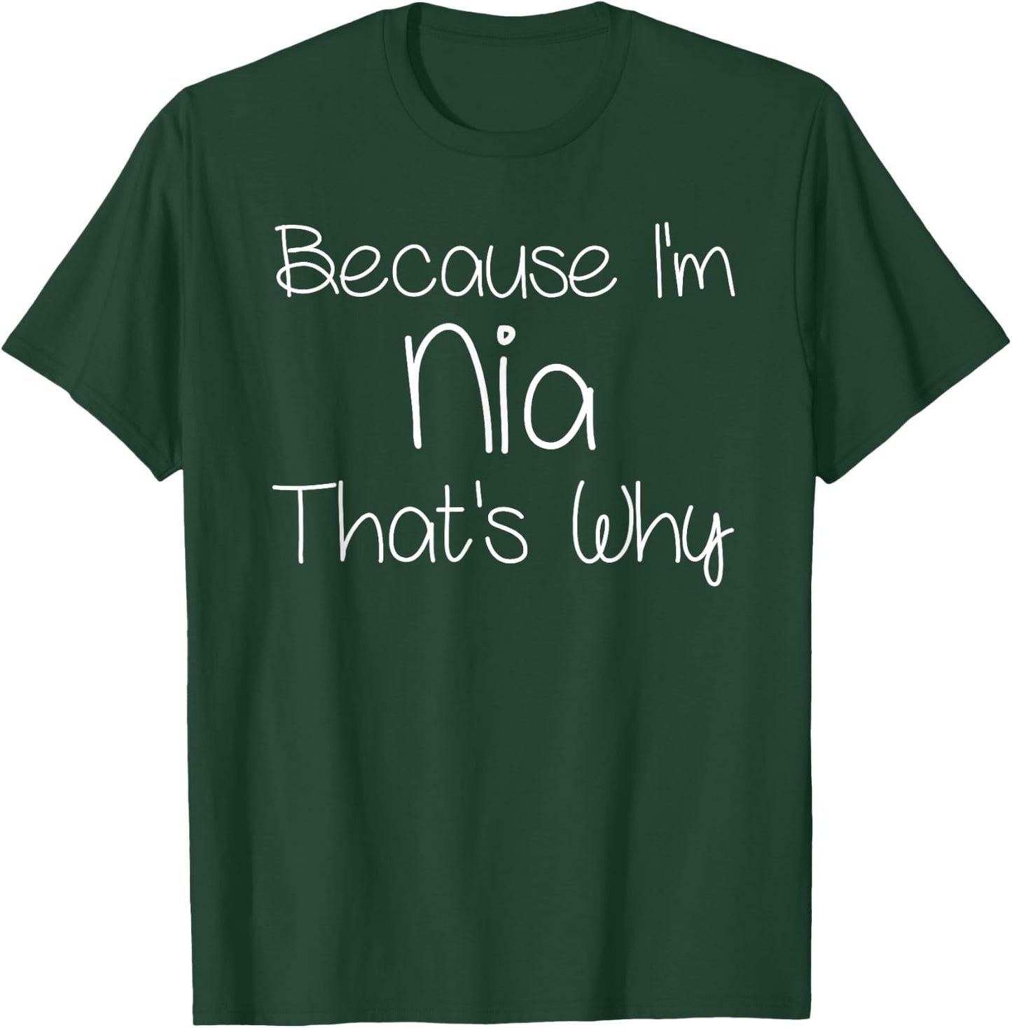 NIA Funny Personalized Birthday Women Name Gift T-Shirt - T-Shirt | Forest