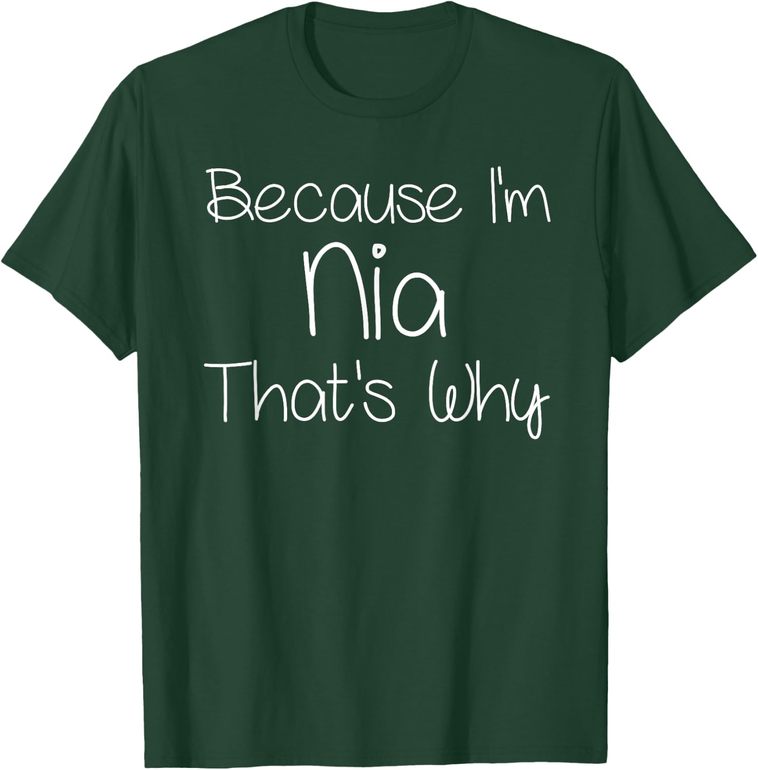 NIA Funny Personalized Birthday Women Name Gift T-Shirt - T-Shirt | Forest