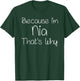 NIA Funny Personalized Birthday Women Name Gift T-Shirt - T-Shirt | Forest