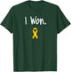 Appendix Cancer Survivor, I Won Appendix Cancer Awareness T-Shirt - T-Shirt | Forest