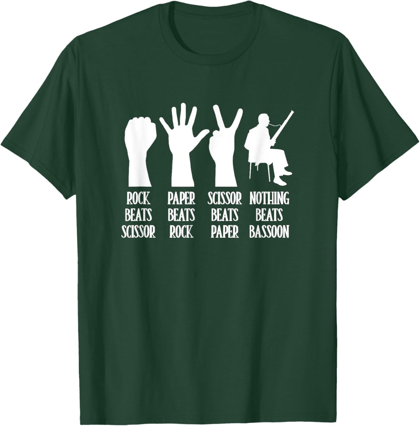 Bassoonist Bassoon Player Orchestra Funny Bassoon T-Shirt - T-Shirt | Forest