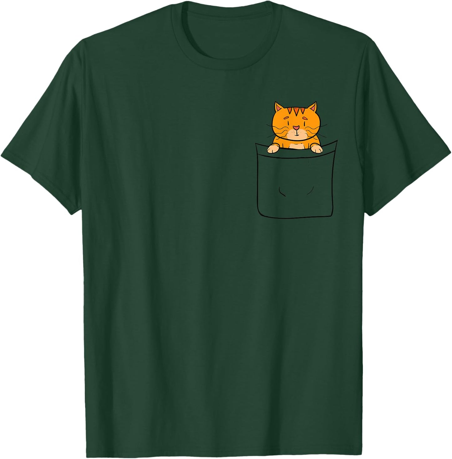 Orange Kitty Cat in my Pocket Adorable Sassy Ideal Gift T-Shirt - T-Shirt | Forest