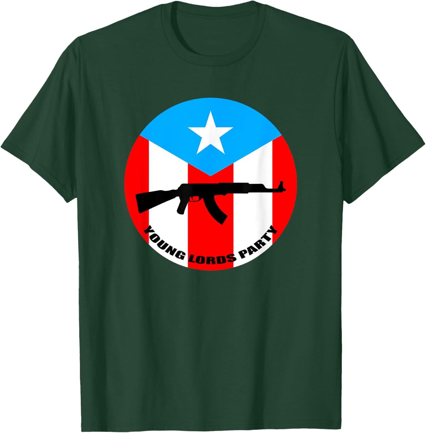 Young Lords Shirt Puerto Rican Flag Logo Gift T-Shirt - T-Shirt | Forest