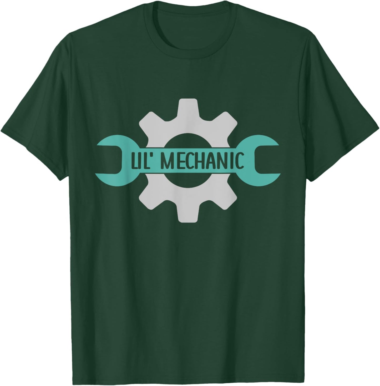 Kids Lil' Mechanic Kids Mechanic Dad Kids Mechanic T-Shirt - T-Shirt | Forest