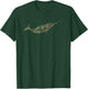 Military Narwhal Camo Print US Narwhale Veteran Men Gift T-Shirt - T-Shirt | Forest