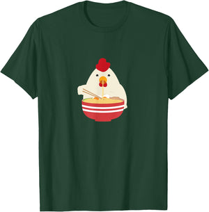 Ramen Chicken Noodle Soup Kawaii Anime T-Shirt - T-Shirt | Forest