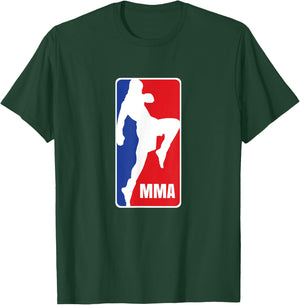 MMA Mixed Martial Arts Retro Fighting Fan Logo T-Shirt - T-Shirt | Forest