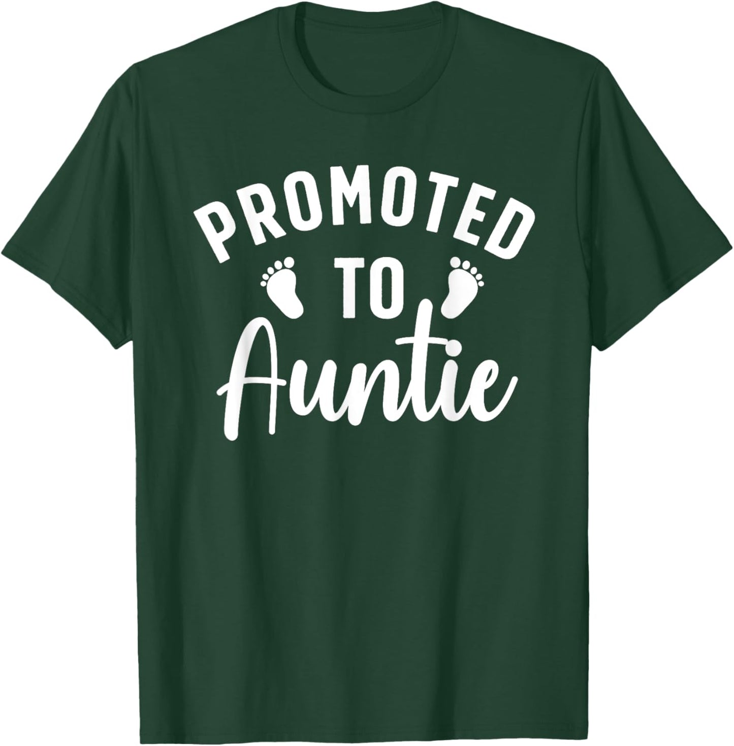 Cute Promoted To Auntie Design Going To Be An Aunt T-Shirt - T-Shirt | Forest