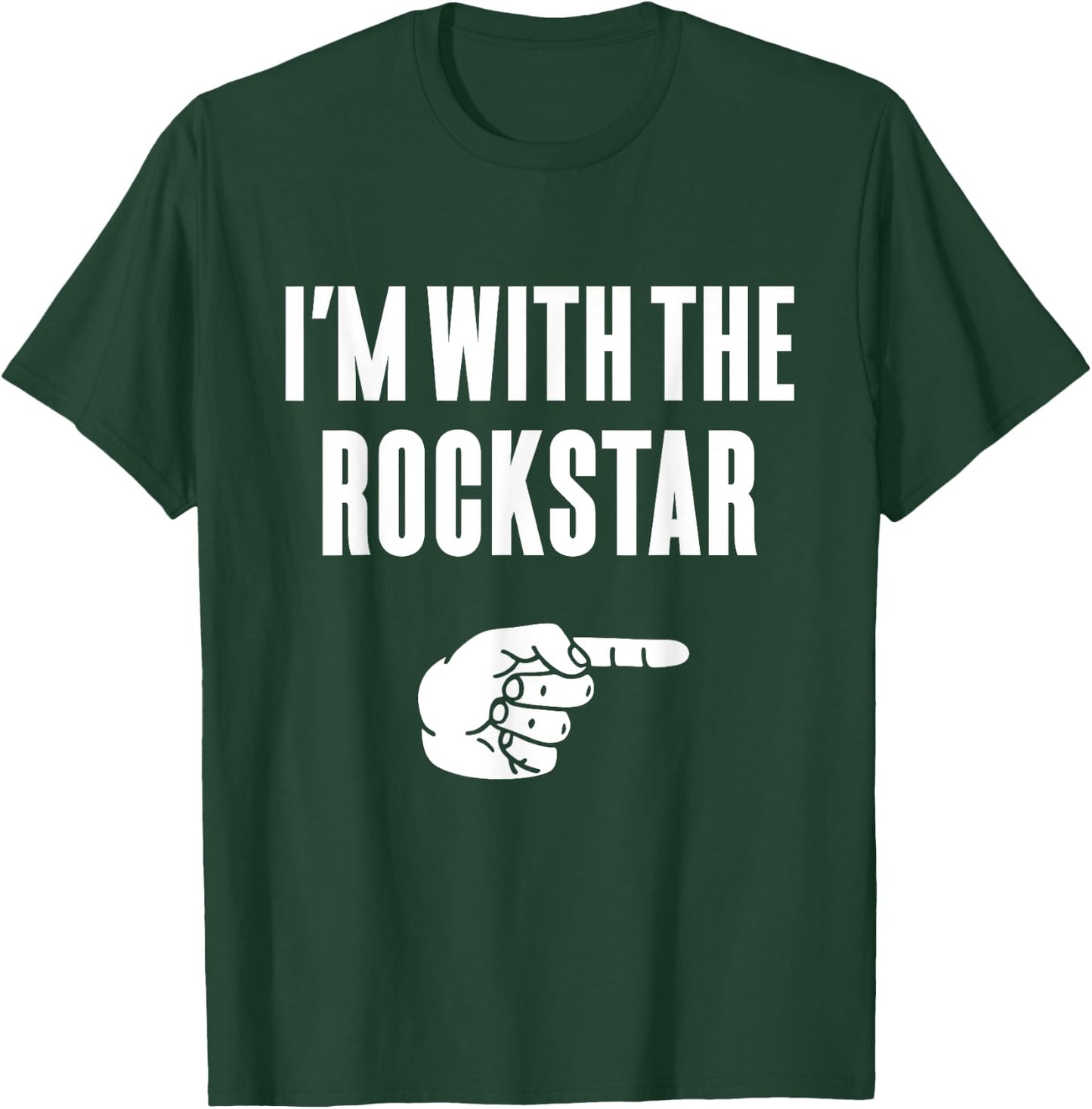I'm With The Rockstar Funny Halloween Couple Costume Gift T-Shirt - T-Shirt | Forest
