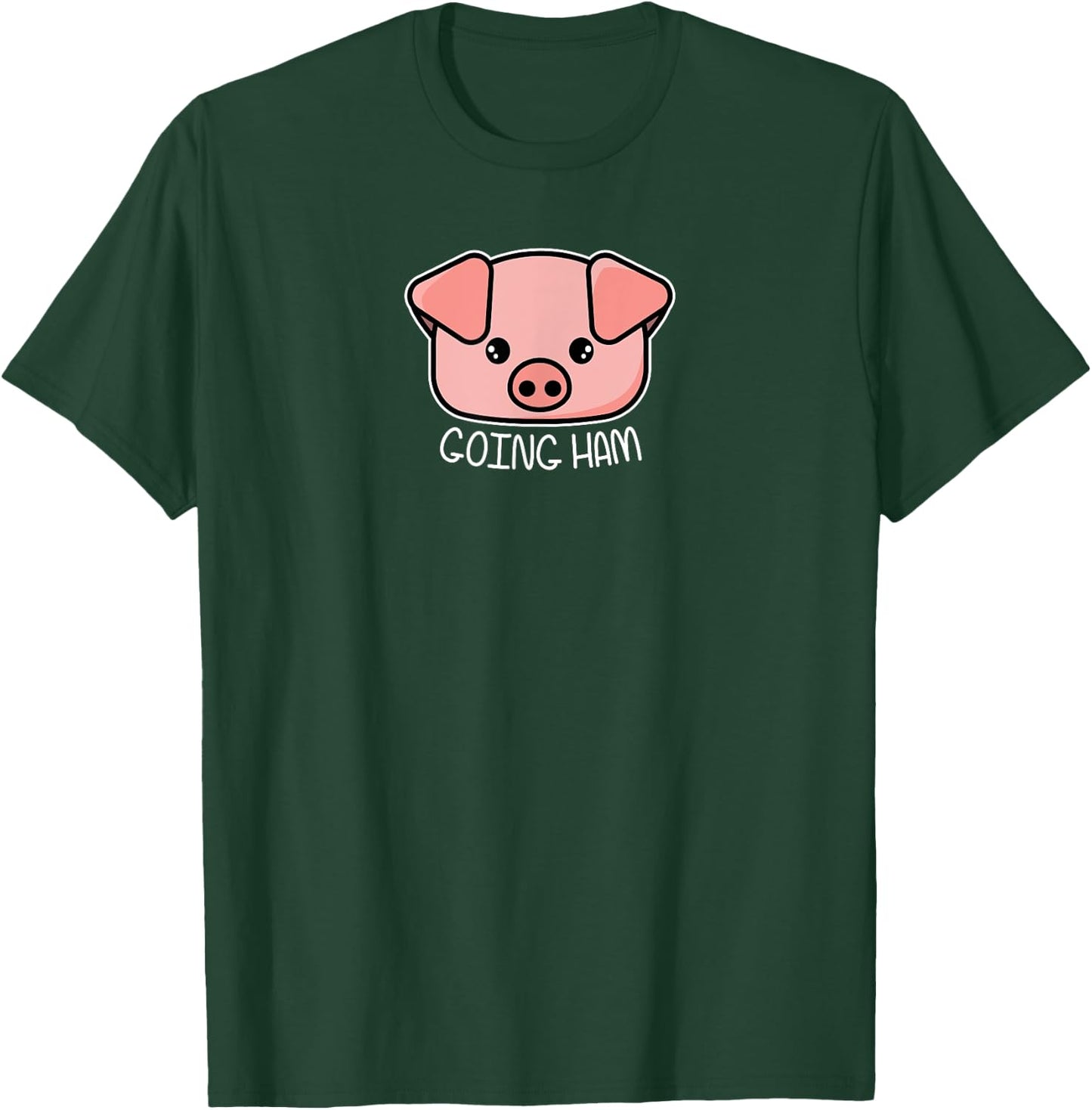 Going Ham - Funny Gamer and BBQ Chef Pig Gift T-Shirt - T-Shirt | Forest