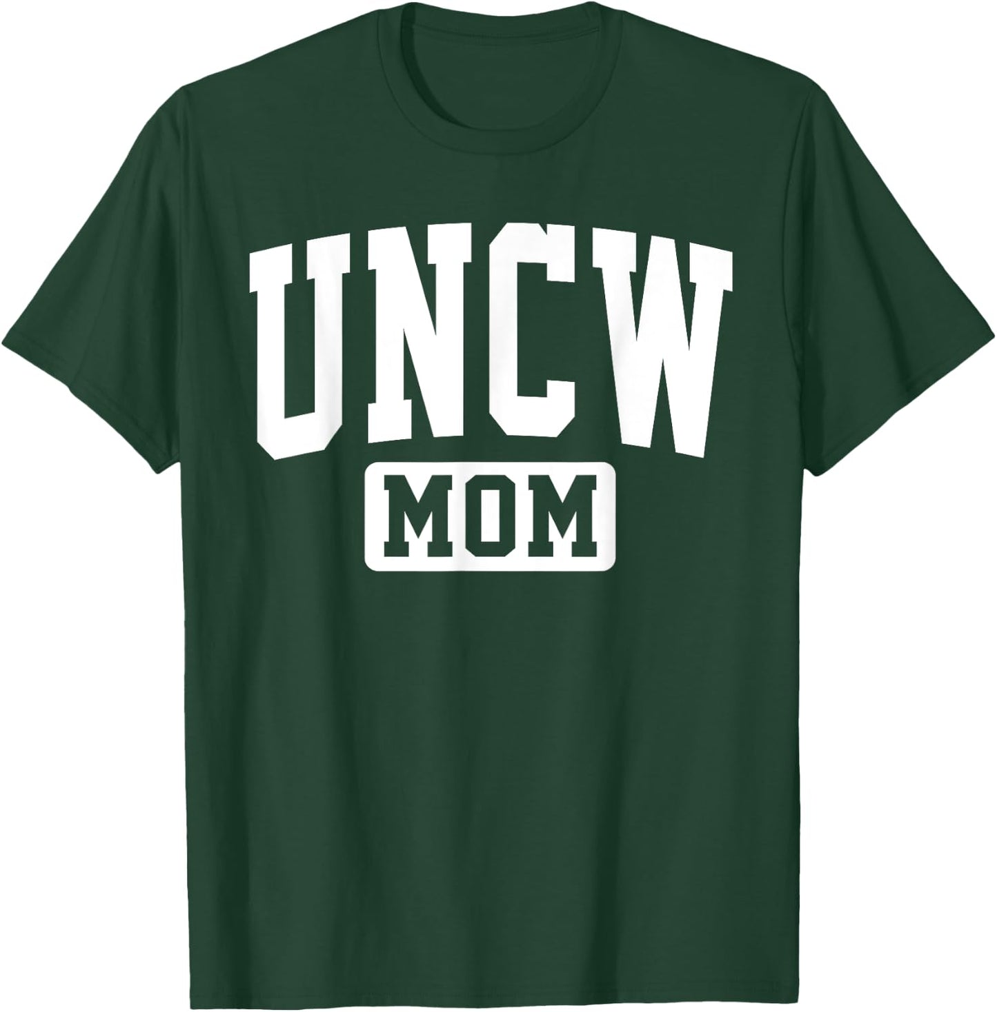 Family University College Arch Retro Design UNCW Arch Vintage Retro College Mom Mother Arch Vintage T-Shirt - T-Shirt | Forest