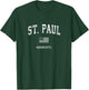 St. Paul Minnesota MN Vintage American Flag Kids Men T-Shirt - T-Shirt | Forest