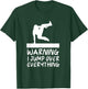 Funny Warning Jump Over Everything Parkour T-Shirt - T-Shirt | Forest