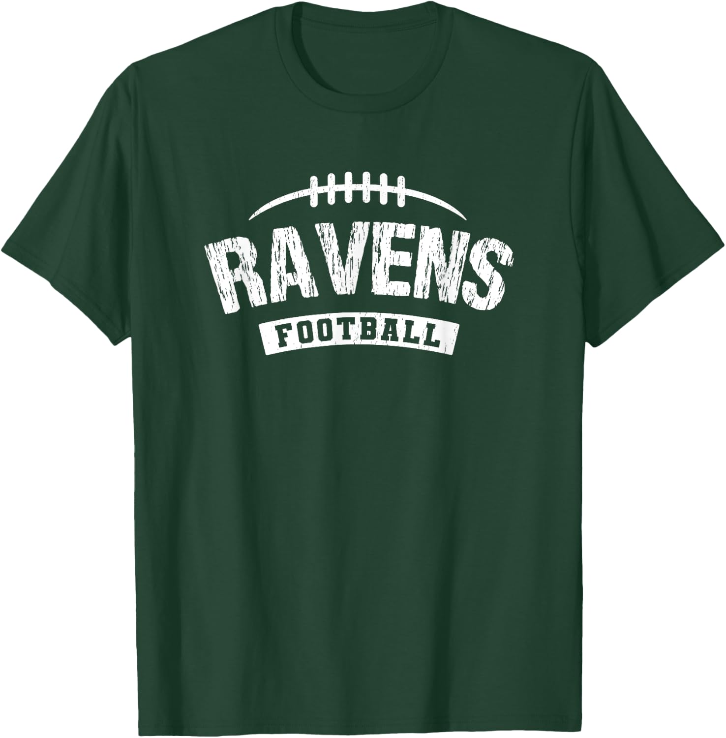 Ravens South Football Distressed HS T-Shirt - T-Shirt | Forest